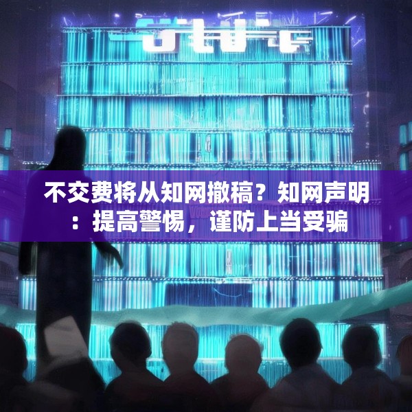不交费将从知网撤稿？知网声明：提高警惕，谨防上当受骗
