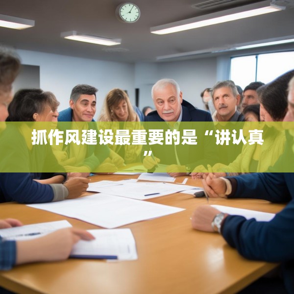 抓作风建设最重要的是“讲认真”