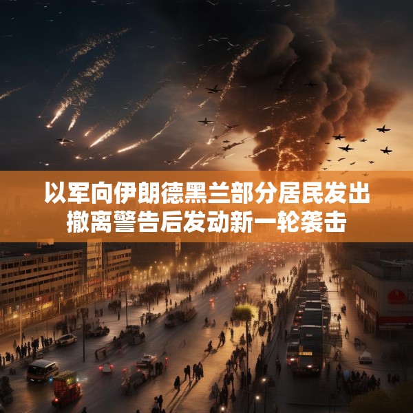 以军向伊朗德黑兰部分居民发出撤离警告后发动新一轮袭击