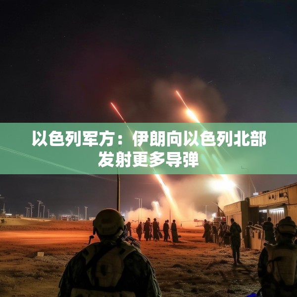 以色列军方：伊朗向以色列北部发射更多导弹
