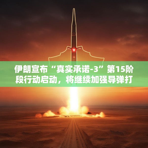 伊朗宣布“真实承诺-3”第15阶段行动启动，将继续加强导弹打击力度