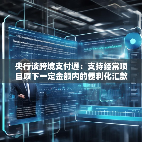 央行谈跨境支付通：支持经常项目项下一定金额内的便利化汇款实时到账