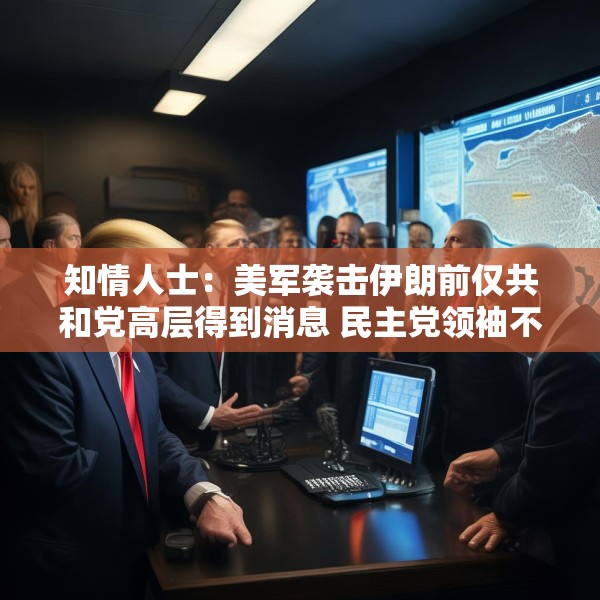 知情人士：美军袭击伊朗前仅共和党高层得到消息 民主党领袖不知悉