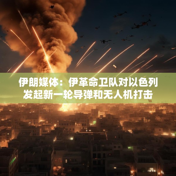 伊朗媒体：伊革命卫队对以色列发起新一轮导弹和无人机打击