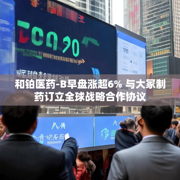 和铂医药-B早盘涨超6% 与大冢制药订立全球战略合作协议
