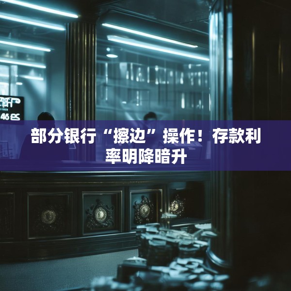 部分银行“擦边”操作！存款利率明降暗升