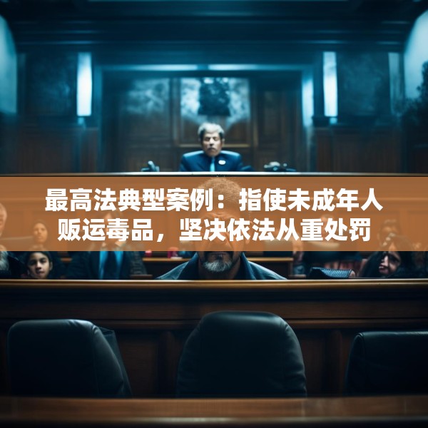 最高法典型案例：指使未成年人贩运毒品，坚决依法从重处罚