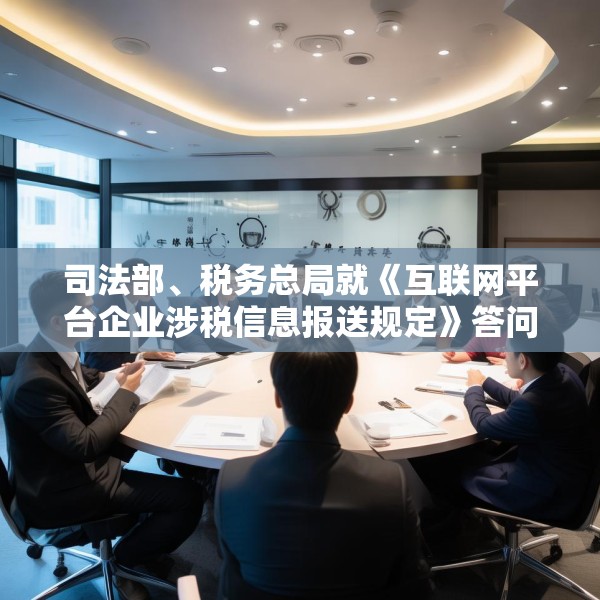 司法部、税务总局就《互联网平台企业涉税信息报送规定》答问
