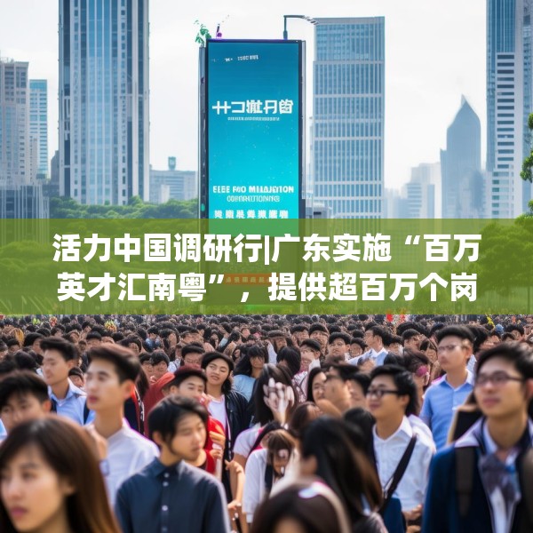 活力中国调研行|广东实施“百万英才汇南粤”，提供超百万个岗位