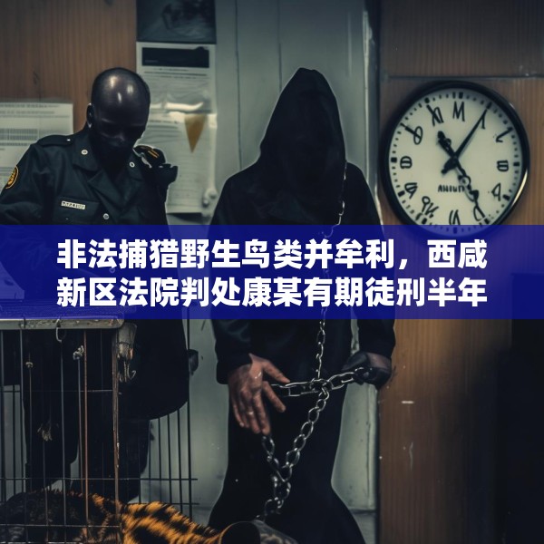 非法捕猎野生鸟类并牟利，西咸新区法院判处康某有期徒刑半年