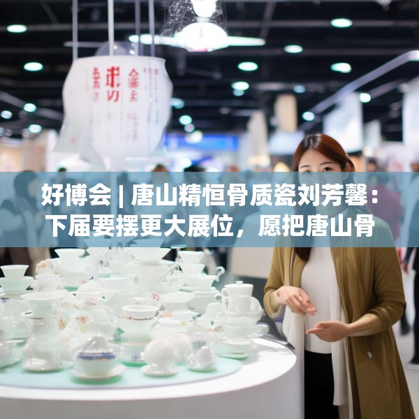 好博会 | 唐山精恒骨质瓷刘芳馨：下届要摆更大展位，愿把唐山骨瓷打出品牌！