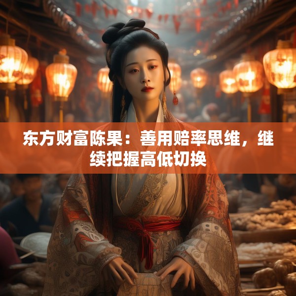 东方财富陈果：善用赔率思维，继续把握高低切换
