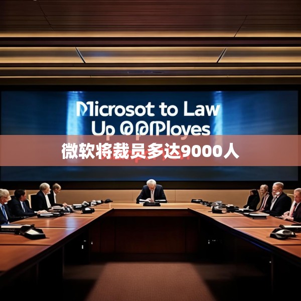 微软将裁员多达9000人