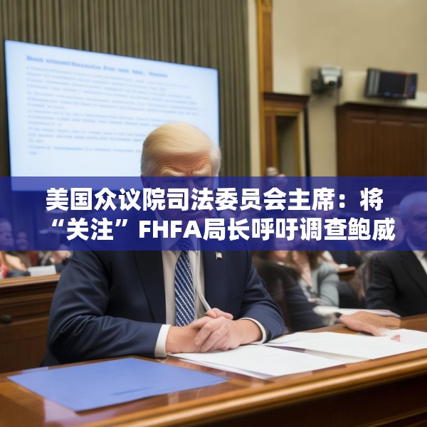 美国众议院司法委员会主席：将“关注”FHFA局长呼吁调查鲍威尔一事