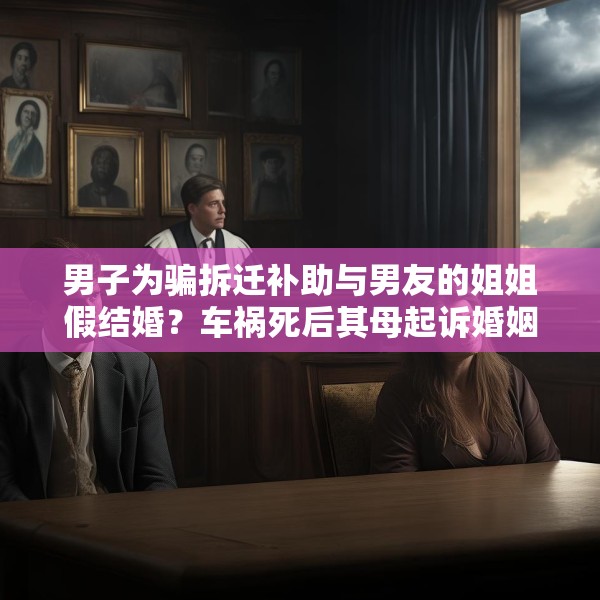 男子为骗拆迁补助与男友的姐姐假结婚？车祸死后其母起诉婚姻无效