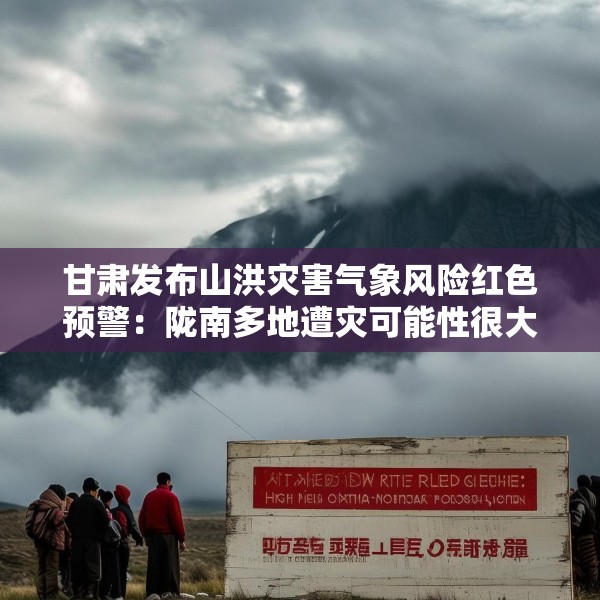 甘肃发布山洪灾害气象风险红色预警：陇南多地遭灾可能性很大