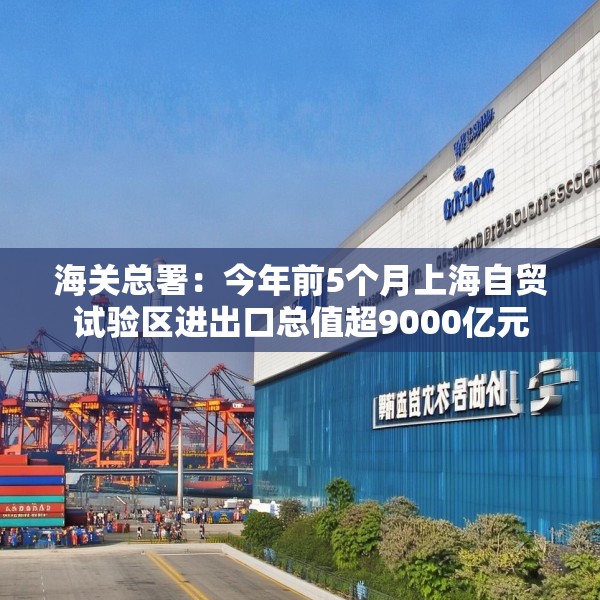 海关总署：今年前5个月上海自贸试验区进出口总值超9000亿元