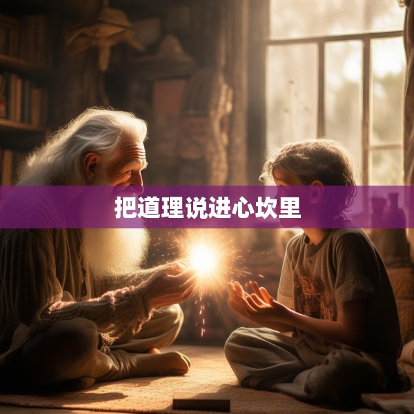 把道理说进心坎里
