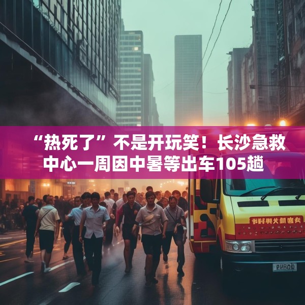 “热死了”不是开玩笑！长沙急救中心一周因中暑等出车105趟