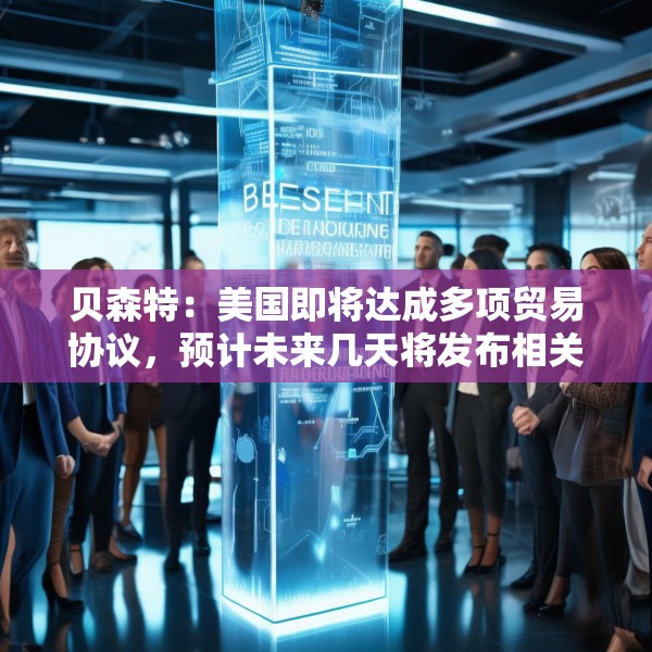 贝森特：美国即将达成多项贸易协议，预计未来几天将发布相关公告