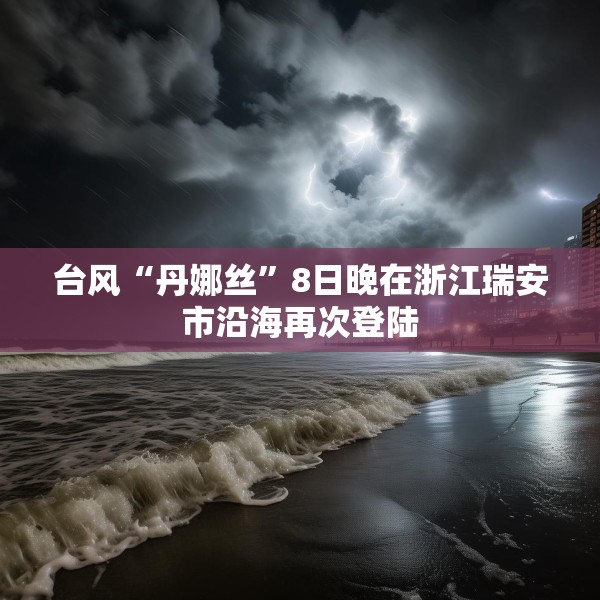 台风“丹娜丝”8日晚在浙江瑞安市沿海再次登陆