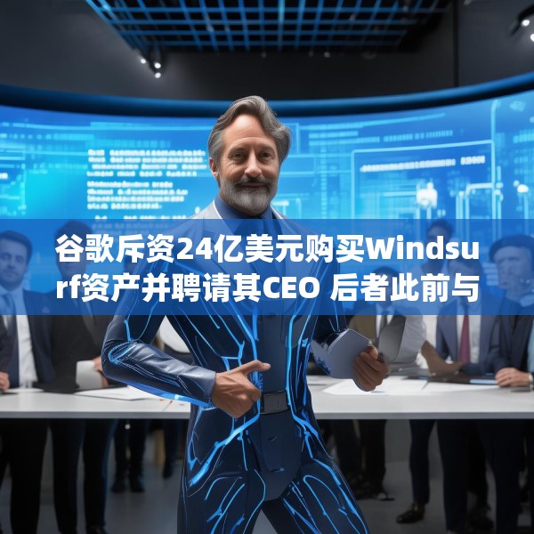 谷歌斥资24亿美元购买Windsurf资产并聘请其CEO 后者此前与OpenAI谈崩