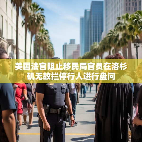 美国法官阻止移民局官员在洛杉矶无故拦停行人进行盘问