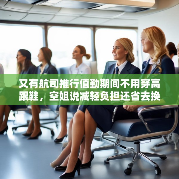 又有航司推行值勤期间不用穿高跟鞋，空姐说减轻负担还省去换鞋的麻烦
