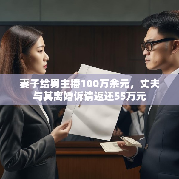妻子给男主播100万余元，丈夫与其离婚诉请返还55万元