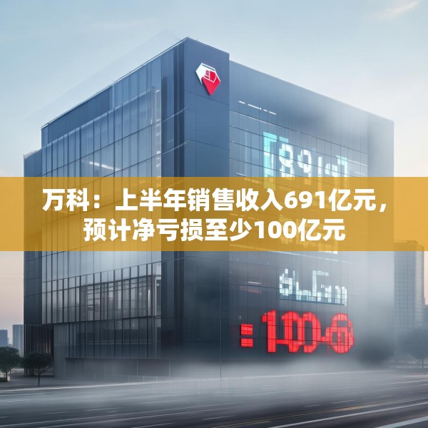 万科：上半年销售收入691亿元，预计净亏损至少100亿元
