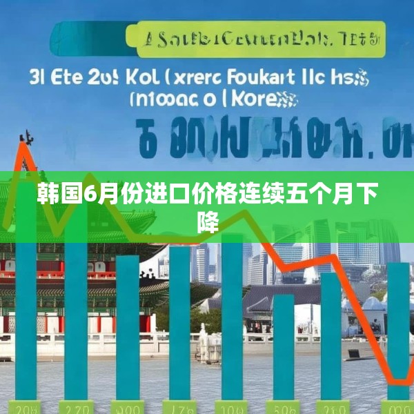 韩国6月份进口价格连续五个月下降