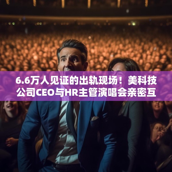 6.6万人见证的出轨现场！美科技公司CEO与HR主管演唱会亲密互动被拍后迅速躲避