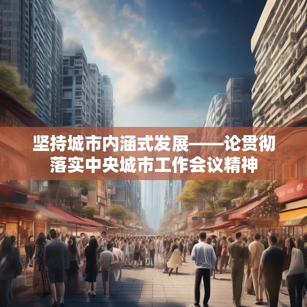 坚持城市内涵式发展——论贯彻落实中央城市工作会议精神