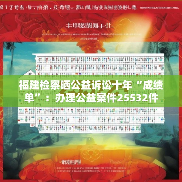 福建检察晒公益诉讼十年“成绩单”：办理公益案件25532件