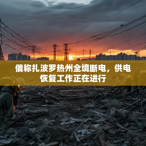 俄称扎波罗热州全境断电，供电恢复工作正在进行