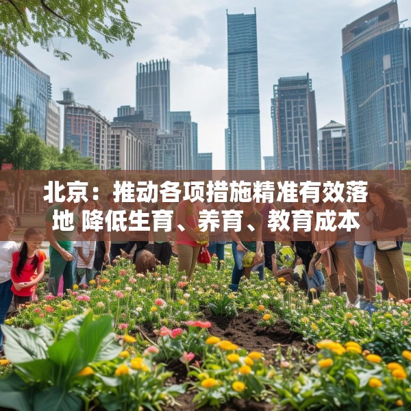 北京：推动各项措施精准有效落地 降低生育、养育、教育成本