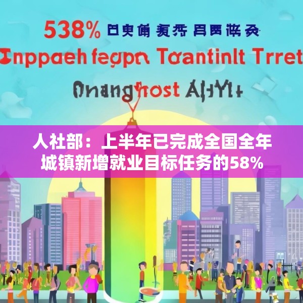 人社部：上半年已完成全国全年城镇新增就业目标任务的58%